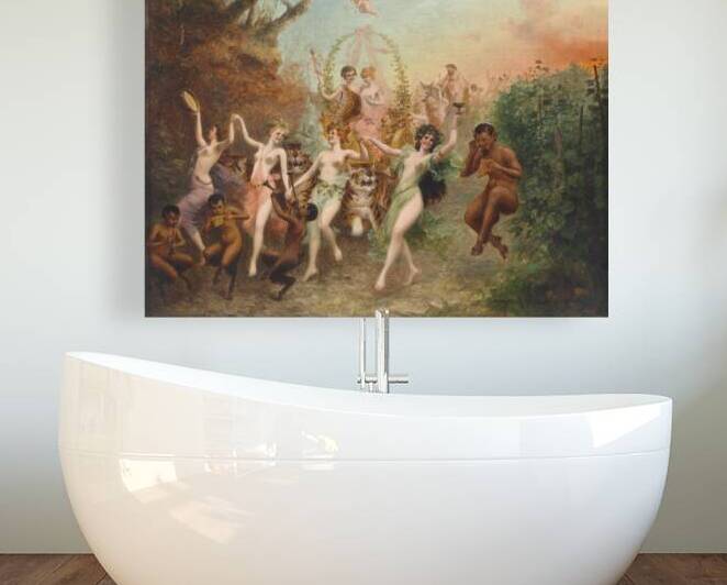 Fest Der Faune Und Nymphen [1905] by Moritz Stifter [1857–1905] by MyCozyFineArt