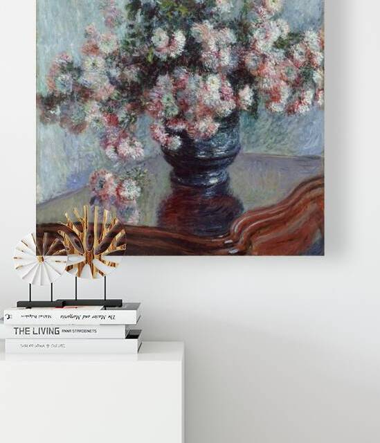 Chrysanthemums [1882] by Claude Monet [1840–1926] by MyCozyFineArt