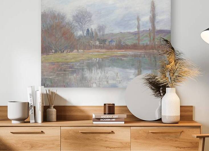 Printemps À Vétheuil [1881] by Claude Monet [1840–1926] by MyCozyFineArt