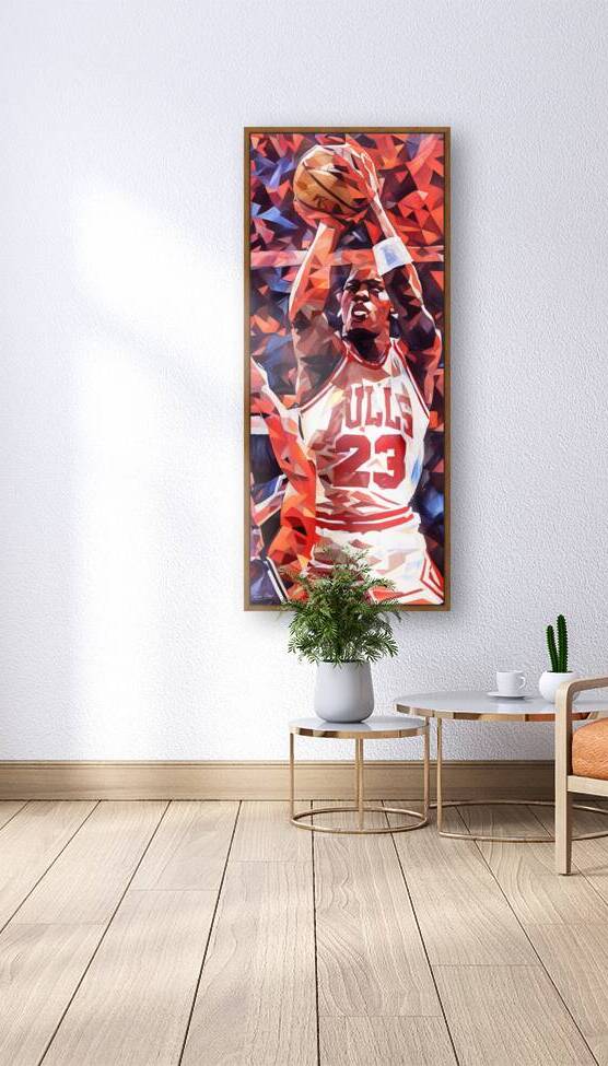 Michael Jordan Jump Shot Painting by Row One Brand