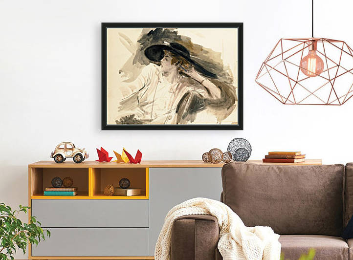 Young Woman in a Large Hat by Giovanni Boldini