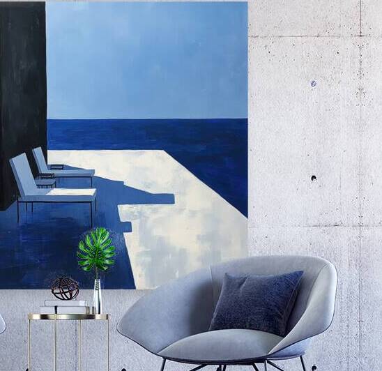 Azure Infinity Pool 2H9N3Z 55 by Abstract Rebellion