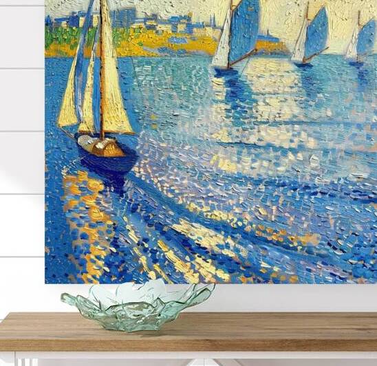 Azure Regatta Glow H9P4N2 57 by Abstract Rebellion