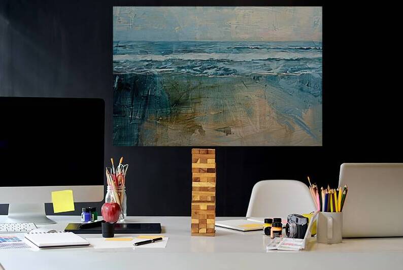 Azure Seascape Dawn H2N9P4 45 by Abstract Rebellion