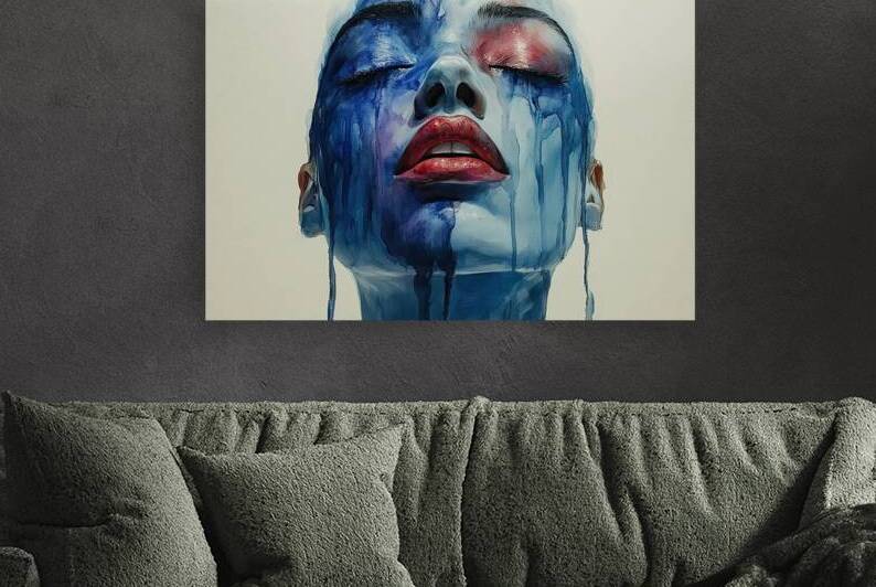 Azure Tears Flowing Down 238VN9 58 by Abstract Rebellion