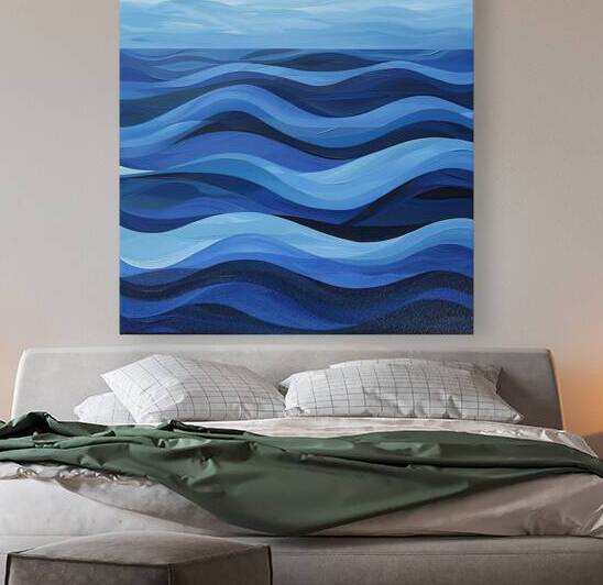 Azure Waves Rhythm H2N9P4 57 by Abstract Rebellion