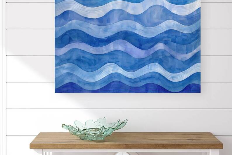 Azure Waves Rhythm H2N9C4 47 by Abstract Rebellion