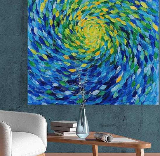 Azure Whirlpool Dance H92P3Z 50 by Abstract Rebellion