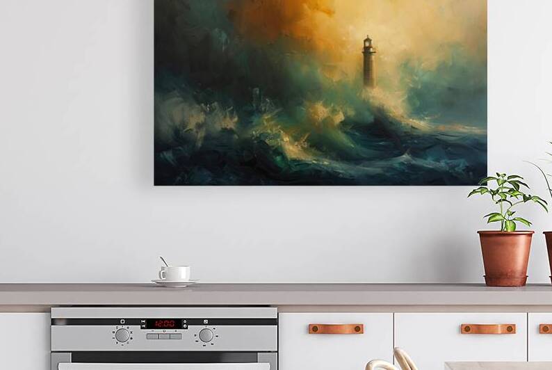 Beacon of Hope Amidst Storm Z92H5N 56 by Abstract Rebellion