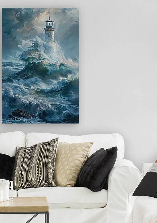 Beacon of Hope Amidst Storm Y9G2N8 55 by Abstract Rebellion