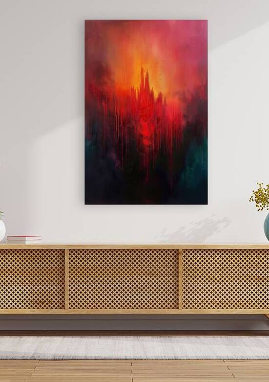 Bleeding Cityscape KH295N 55 by Abstract Rebellion