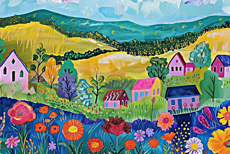 Blissful Valley Harmony 7294B 48 by Abstract Rebellion