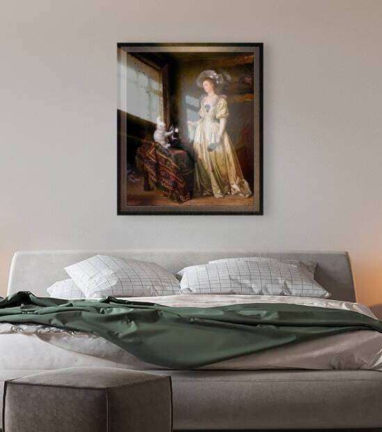 Le Chat Angora by Jean-Honore Fragonard and Marguerite Gerard by xzendor7