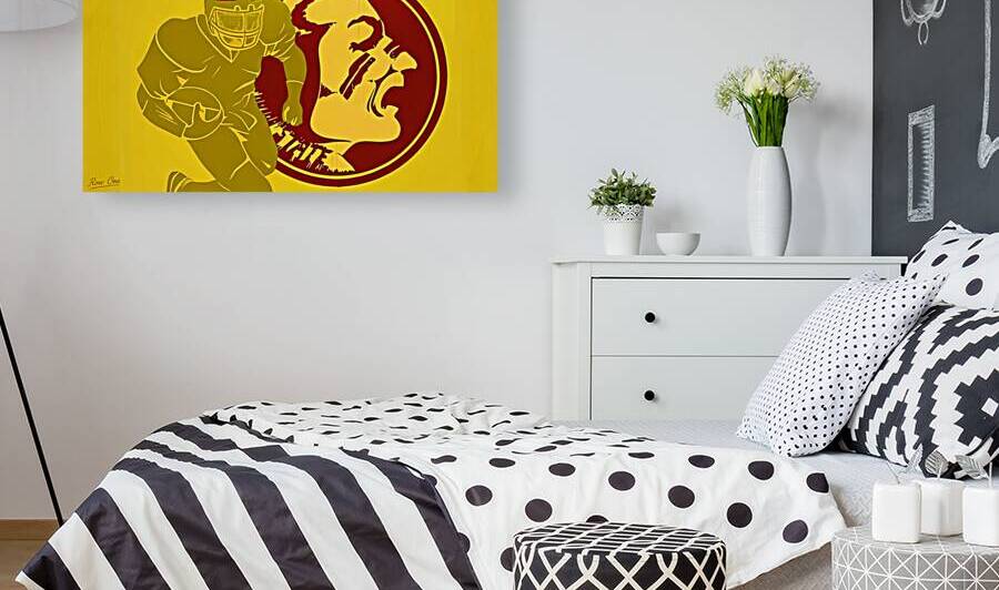 1986 Florida State Seminoles Football Art by Row One Brand