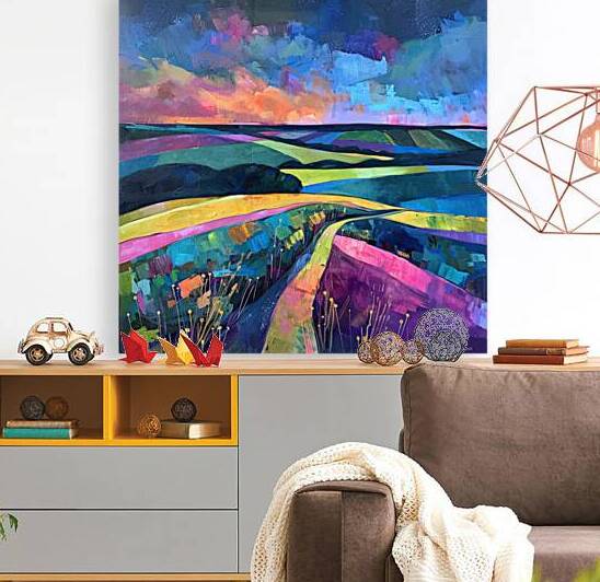 Chromatic Hills At Dusk H2N9P2 55 by Abstract Rebellion