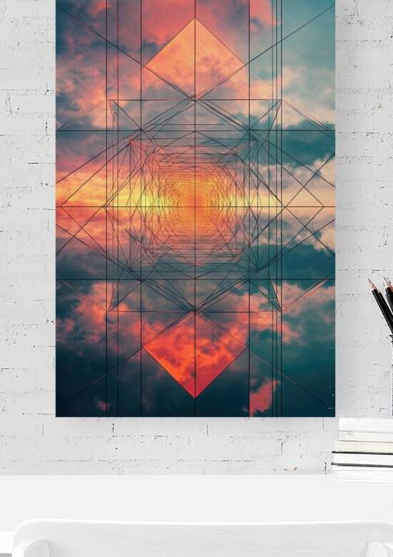 Celestial Grid Sunset H29NJP 58 by Abstract Rebellion