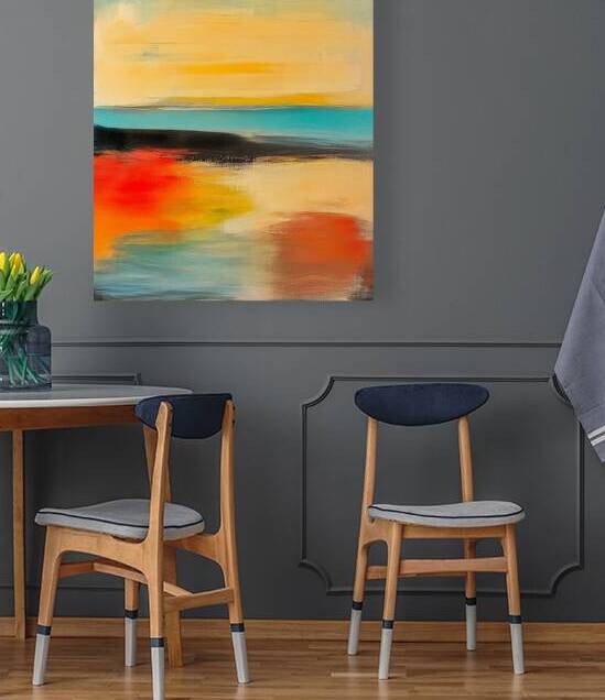 Abstract Land and Sea by Travelling Light