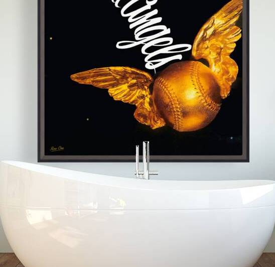 1967 California Angels Vintage Art by Row One Brand