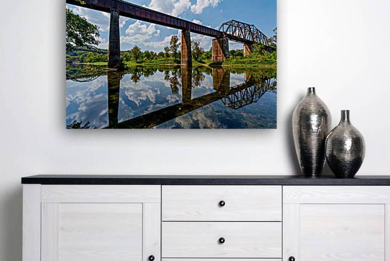 Cotter Bridges And Reflections by Jennifer White