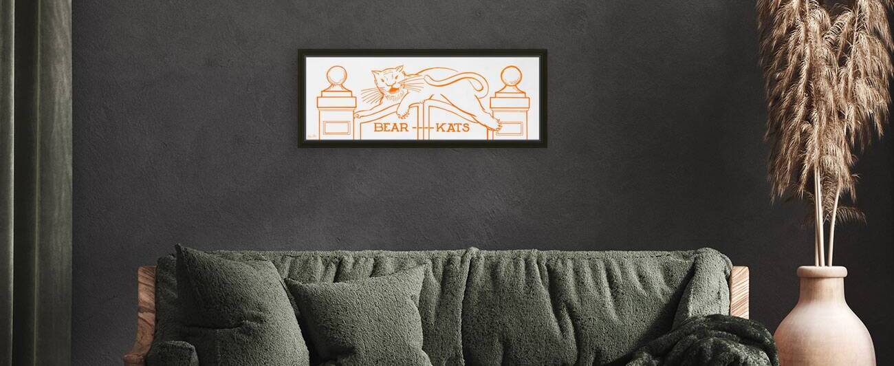 Vintage Sam Houston State Teachers College Bear Kats Art by Row One Brand