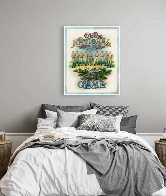 1887 Our National Game Baseball Art by Row One Brand