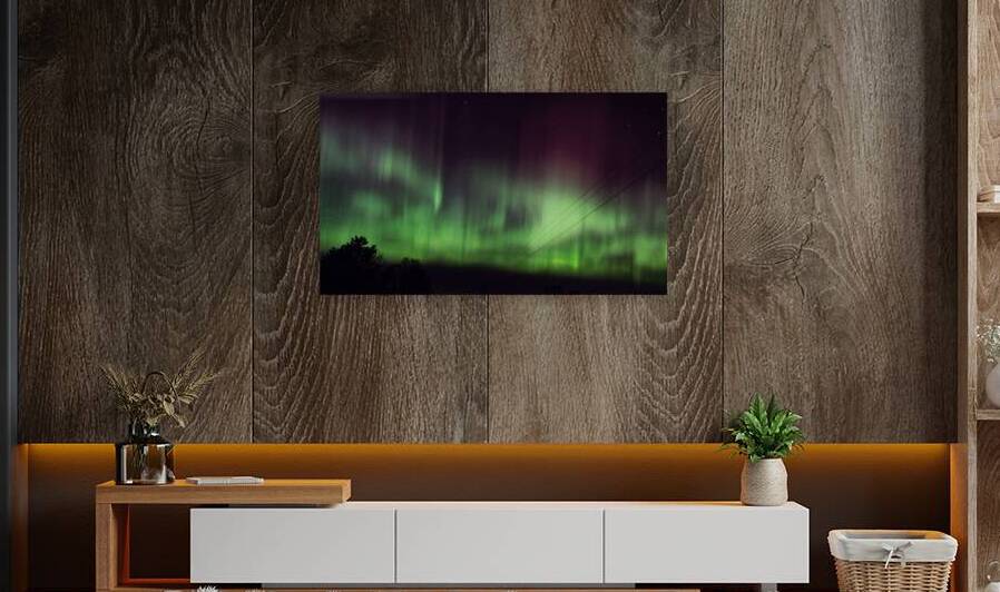 Electric Sky Dance - Northern Lights Over Minnesota by Lisa Drew