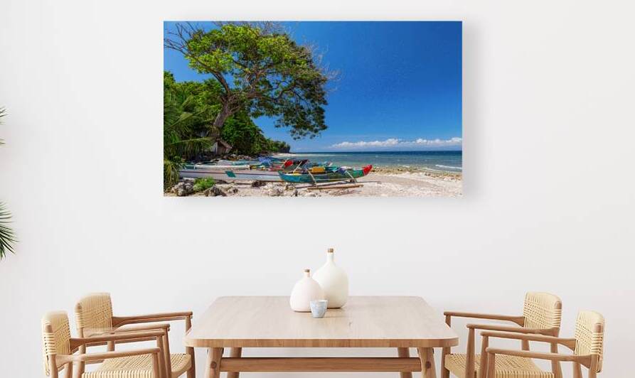 Tropical Island Panorama Paradise by Bo Insogna