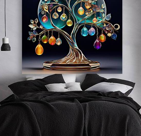 A tree from the world of gemstones by FANO