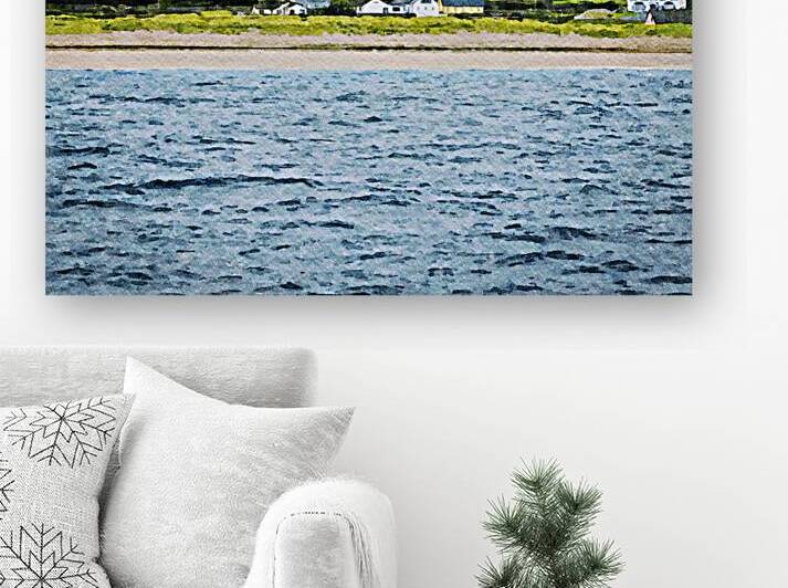 Watercolor landscape of Inishmore on the Aran Islands in Ireland by Gestalt Imagery