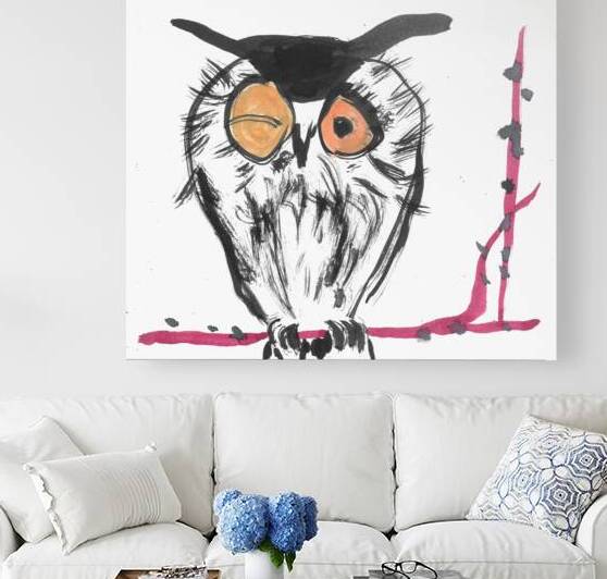 Inky Owl by Robert Burton