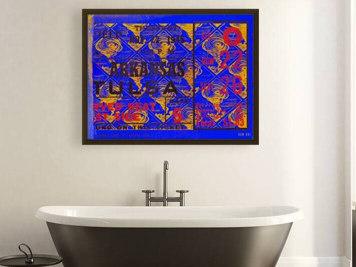 1945 Tulsa vs. Arkansas Ticket Remix by Row One Brand