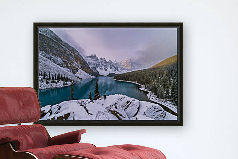 Sunrise In Lake Moraine by Pinaki B