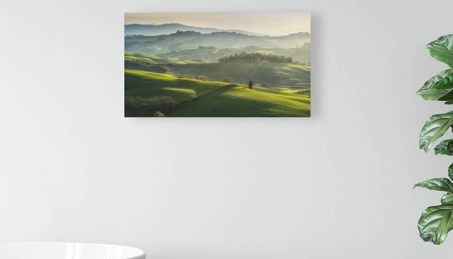 Rolling Hills of Orcia Valley at Sunset by Stefano Orazzini