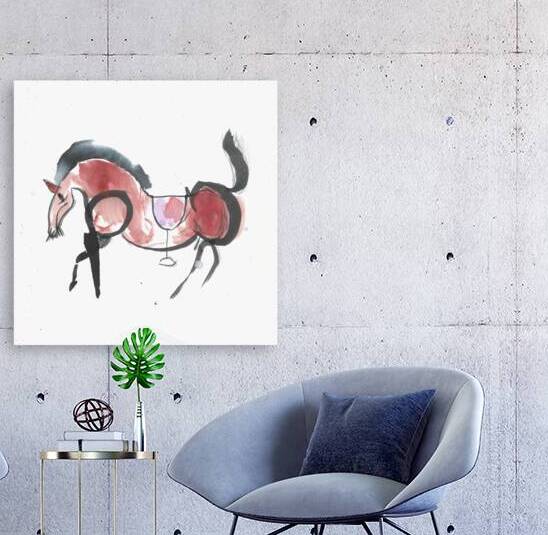 Inky Horse No1 by Robert Burton