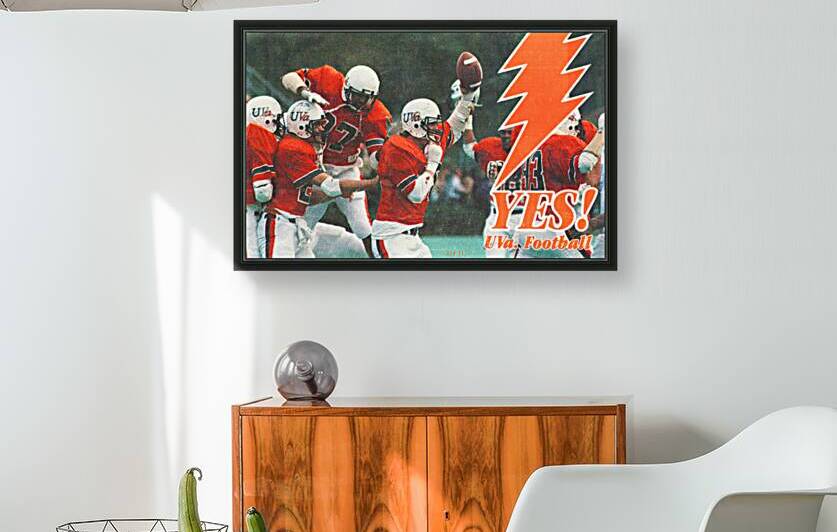 1984 Virginia Cavaliers Football Art by Row One Brand