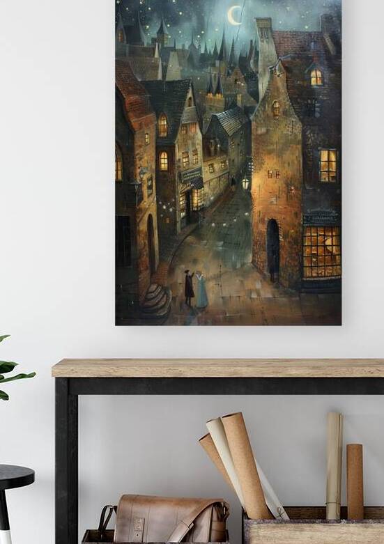 Cobbled Street Nocturne 9H3N2Z 62 by Abstract Rebellion