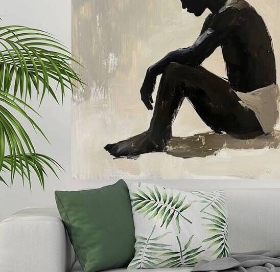 Contemplation Seated Figure N59H7 51 by Abstract Rebellion