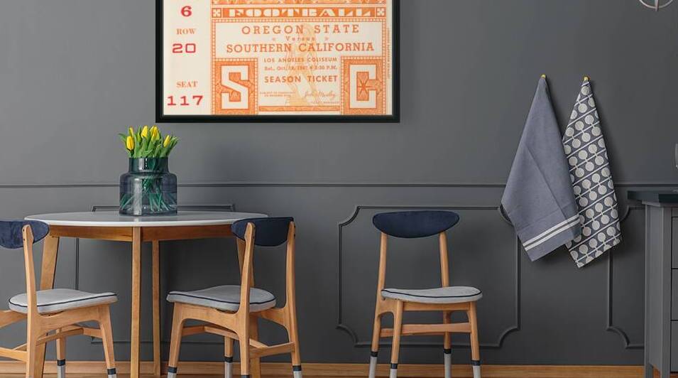 1947 Oregon State Beavers at USC Trojans by Row One Brand