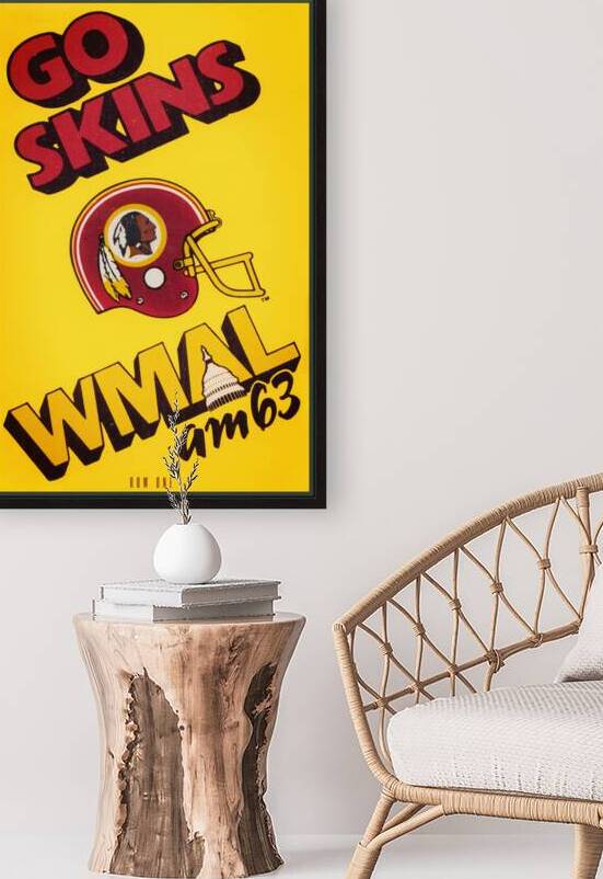 1987 Go Skins Washington Redskins WMAL Ad by Row One Brand