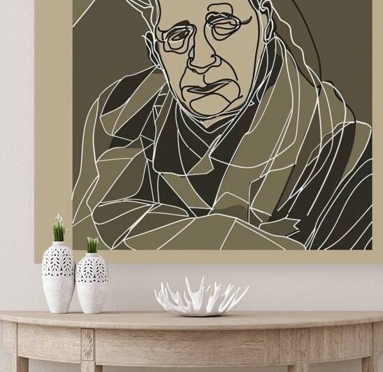 Contemplative Lines 5H2N9Z 47 by Abstract Rebellion