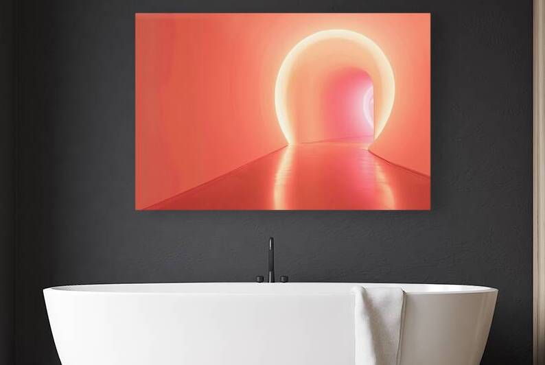 Coral Glow Passage 8H29PZ 48 by Abstract Rebellion