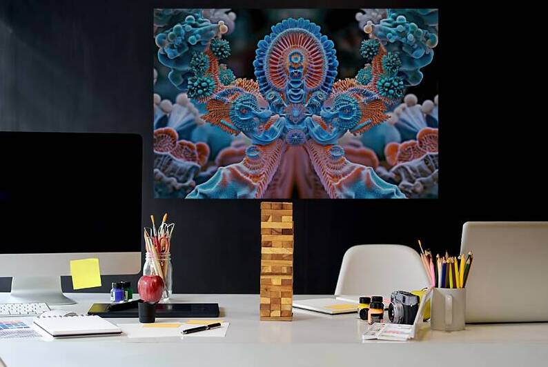 Coral Kingdom Bloom 9P3N2H 62 by Abstract Rebellion