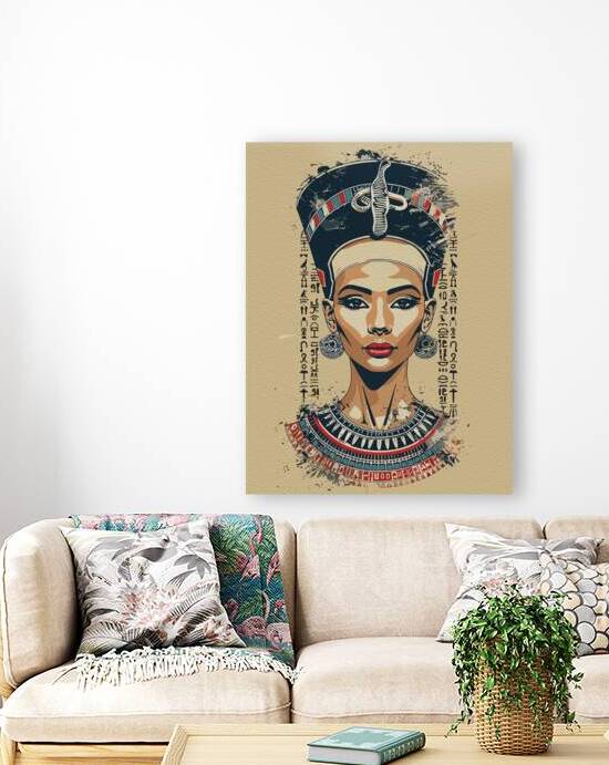 Regal Queen of Egypt – Modern Neo Pharaoh Art by Ramy Salah Hefny