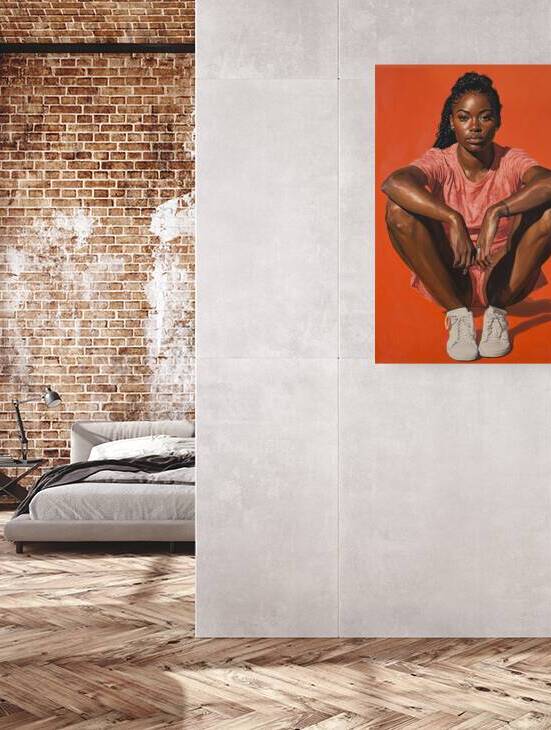 Coral Serenity Portrait H92N5Z 65 by Abstract Rebellion