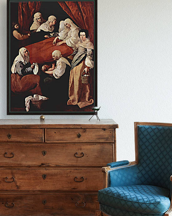 Birth of the Virgin by Francisco de Zurbaran