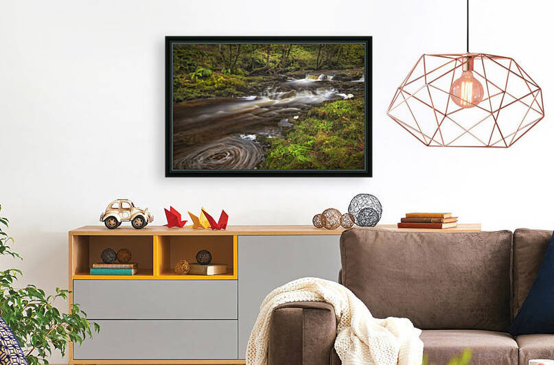A small cascade on the Afon Pyrddin River by Leighton Collins