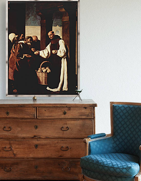 The mercy of Fra Martin de Vizcaya by Francisco de Zurbaran