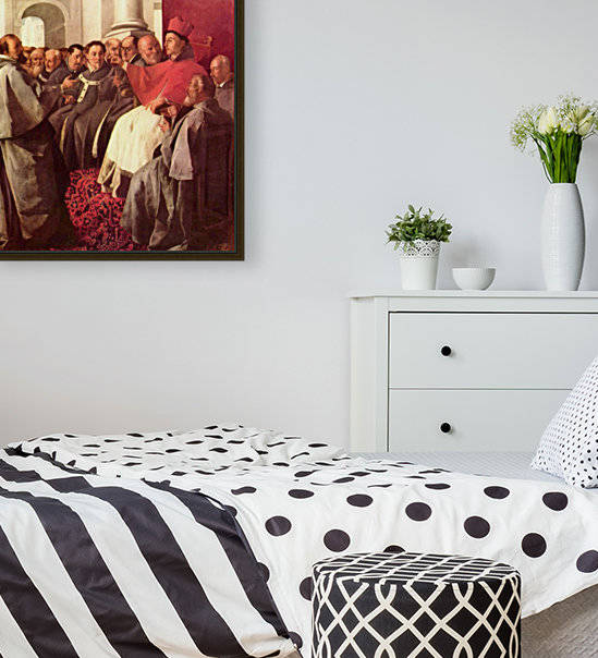 St. Bonaventure at the Council of Lyons by Francisco de Zurbaran