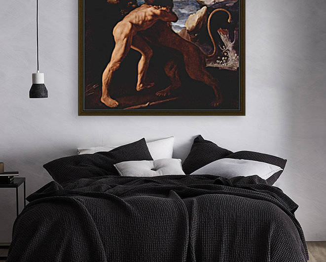 Hercules Fighting with the Nemean Lion by Francisco de Zurbaran