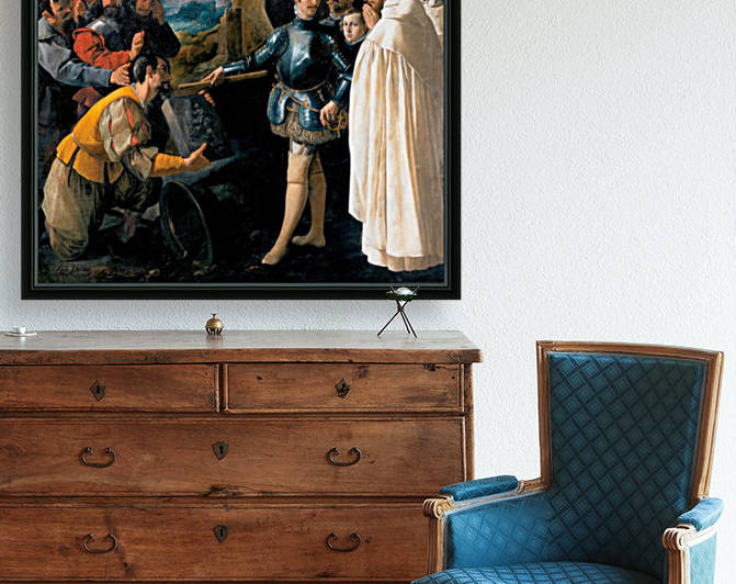 Saint Peter Nolasco Recovering the Image of the Virgin of El Puig by Francisco de Zurbaran